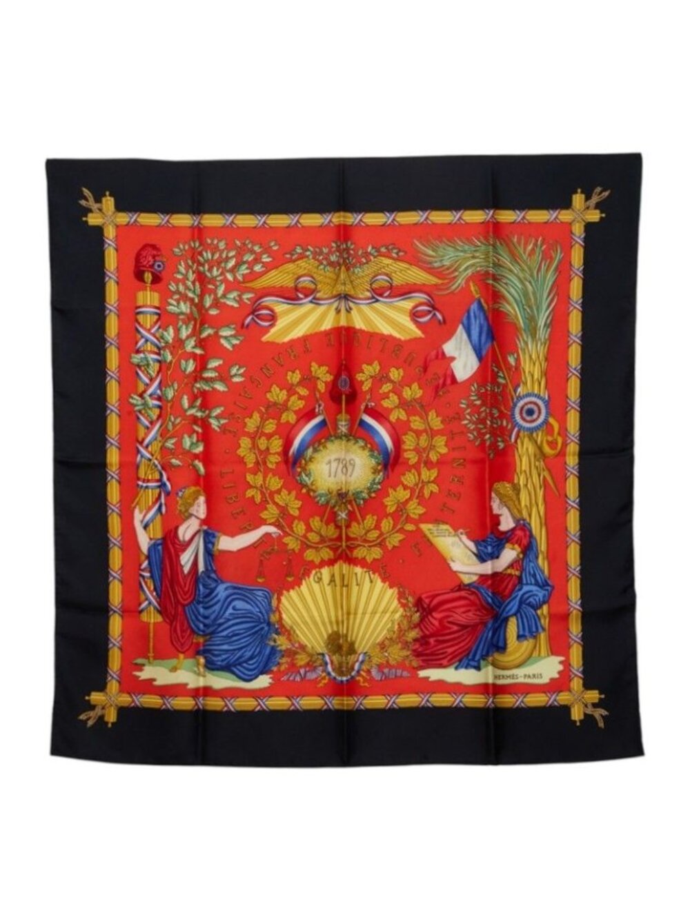 Hermes Carre 90 Liberte Egalite Fraternite Republique Francaise Commemoration